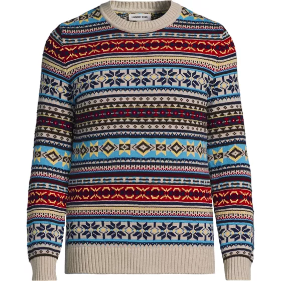 Men's Long Sleeve Drifter Fair Isle Crewneck - primary