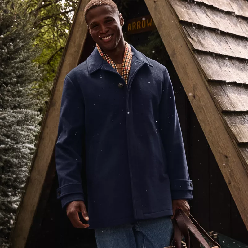 Men's Wool Car Coat, alternative image