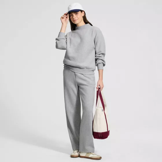 Women's Long Sleeve Serious Sweats Mock Neck Sweatshirt - primary