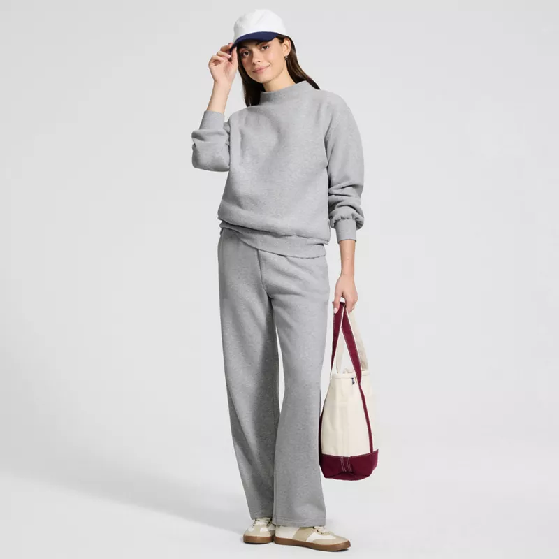 Women's Long Sleeve Serious Sweats Mock Neck Sweatshirt, alternative image