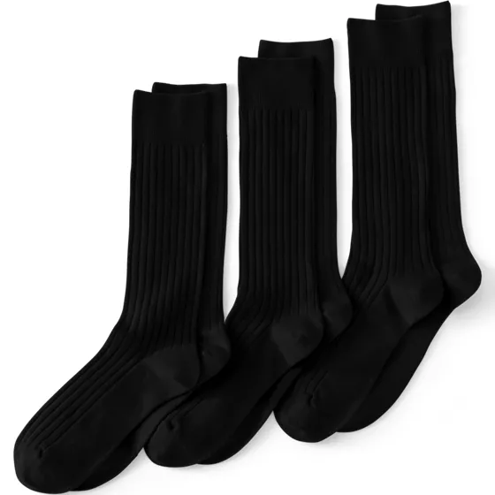 Men's Dress Rib Trouser Socks 3 Pack - primary