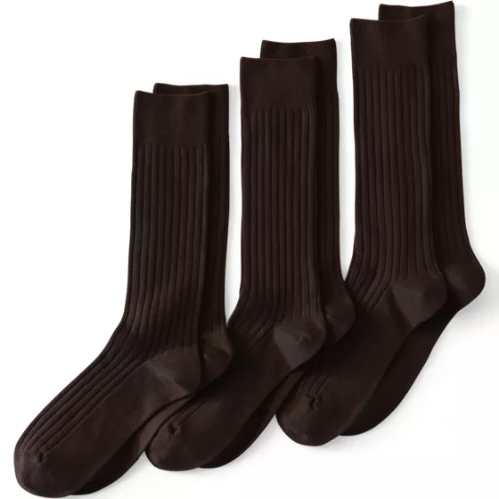 Men's Dress Rib Trouser Socks 3 Pack - primary