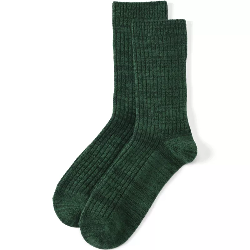 Women's CashTouch Rib Crew Socks, Front
