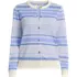 Women's Plus Size Modern Length Fine Gauge Crew Neck Jacquard Cardigan Sweater, Front