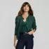 Women's Modern Length Fine Gauge Crew Neck Jacquard Cardigan Sweater, alternative image