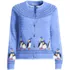 Women's Drifter Fair Isle Raglan Sleeve Cardigan Sweater, Front