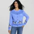 Women's Drifter Fair Isle Raglan Sleeve Cardigan Sweater, alternative image