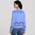 Women's Drifter Fair Isle Raglan Sleeve Cardigan Sweater, Back