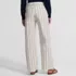 Women's High Rise 5 Pocket Wide Leg Chino Oxford Stripe Pants, Back