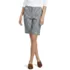 Women's Elastic Back Classic 12" Chino Oxford Stripe Shorts, Front