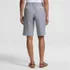 Women's Elastic Back Classic 12" Chino Oxford Stripe Shorts, Back