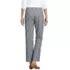 Women's Mid Rise Classic Straight Leg Oxford Stripe Ankle Pants, Back
