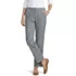 Women's Mid Rise Classic Straight Leg Oxford Stripe Ankle Pants, Front