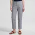 Women's Mid Rise Classic Straight Leg Oxford Stripe Ankle Pants, Front