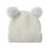 Girls Fleece Lined Pom Pom Hat, alternative image