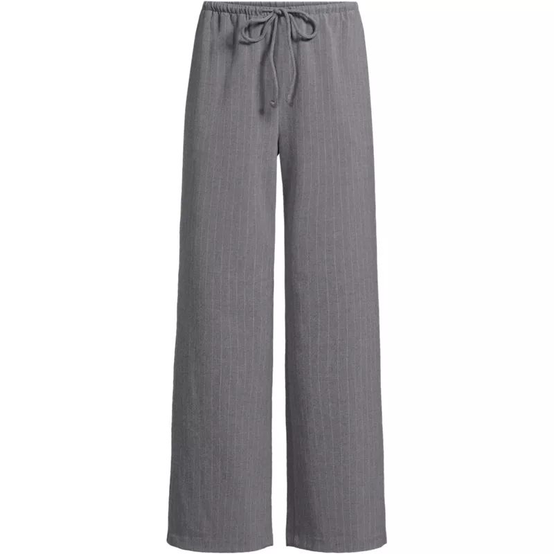 Women's Plus Size Washable Suiting Mid Rise Wide Leg Pants, Front