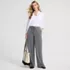 Women's Petite Washable Suiting Mid Rise Wide Leg Pants, alternative image