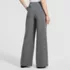 Women's Petite Washable Suiting Mid Rise Wide Leg Pants, Back