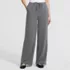 Women's Petite Washable Suiting Mid Rise Wide Leg Pants, Front