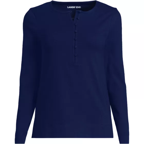 Women's Long Sleeve Polished Essentials Henley - primary