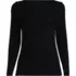 Women's Long Sleeve Polished Essentials Straight Neck Tee, Front