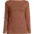 Women's Long Sleeve Polished Essentials Straight Neck Tee, Front