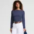 Women's Long Sleeve Polished Essentials Straight Neck Tee, alternative image