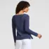 Women's Long Sleeve Polished Essentials Straight Neck Tee, Back