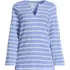 Women's Plus Size Long Sleeve Polished Essentials Notch Neck Tunic Top, Front
