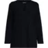 Women's Long Sleeve Polished Essentials Notch Neck Tunic Top, Front