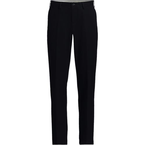 Non-iron Chinos, Flat front, Traditional Fit, Men, size: 33 34, regular, Black, by Lands' End