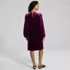 Women's Velvet Lace At the Knee Dress, Back