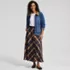 Women's Brushed Flannel Midi Skirt, alternative image