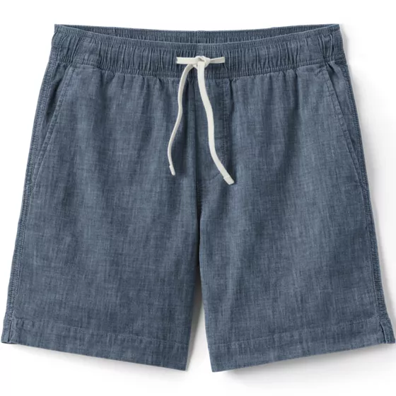 Men's 7" Chambray Pull On Deck Short - primary