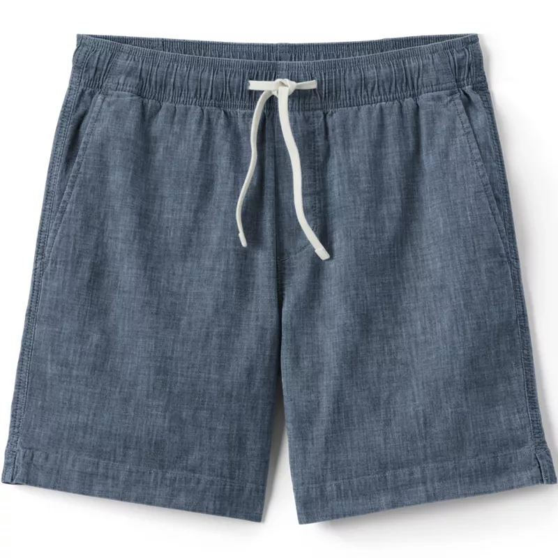 Men's Big 7" Chambray Pull On Deck Short, alternative image