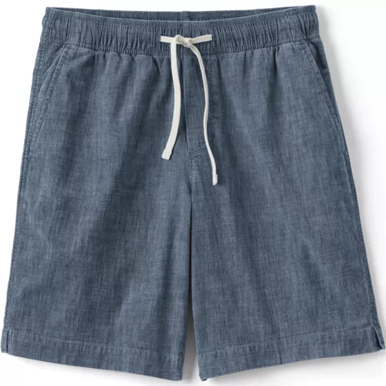 Men's 9" Chambray Pull On Deck Short - primary