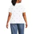 Women's Plus Size Relaxed Supima Cotton Embroidered Crew Neck T-Shirt, Back