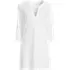 Women's SunShade UPF50 Quickdry 3/4 Sleeve Notched Collar Swim Coverup, Front