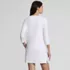 Women's SunShade UPF50 Quickdry 3/4 Sleeve Notched Collar Swim Coverup, Back