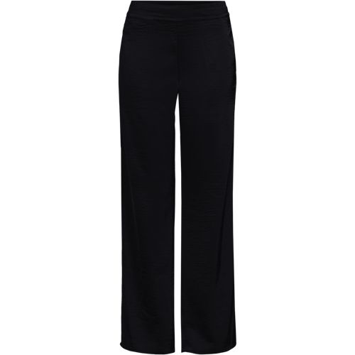 Satin Trousers, Women, size: 22, plus, Black, Polyester, by Lands' End