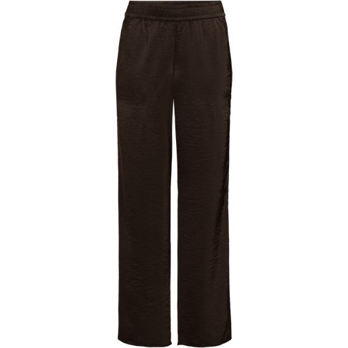 Satin Trousers, Women, size: 24, plus, Brown, Polyester, by Lands' End