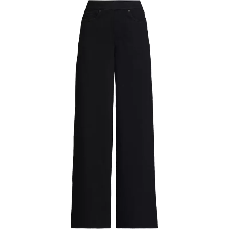 Women's Plus Size Starfish Denim High Rise Wide Leg Jeans, Front