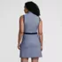 Women's Sleeveless Quarter Zip Dress, Back