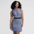 Women's Sleeveless Quarter Zip Dress, Front