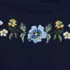 Women's Supima Cotton Long Sleeve Embroidered Crew Neck T-Shirt, alternative image