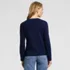Women's Supima Cotton Long Sleeve Embroidered Crew Neck T-Shirt, Back