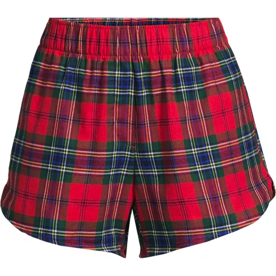 Women's Flannel Sleep Shorts - primary