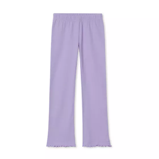 Girls Ribbed Knit Flare Leggings - primary