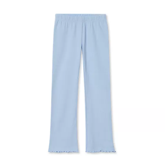 Girls Ribbed Knit Flare Leggings - primary