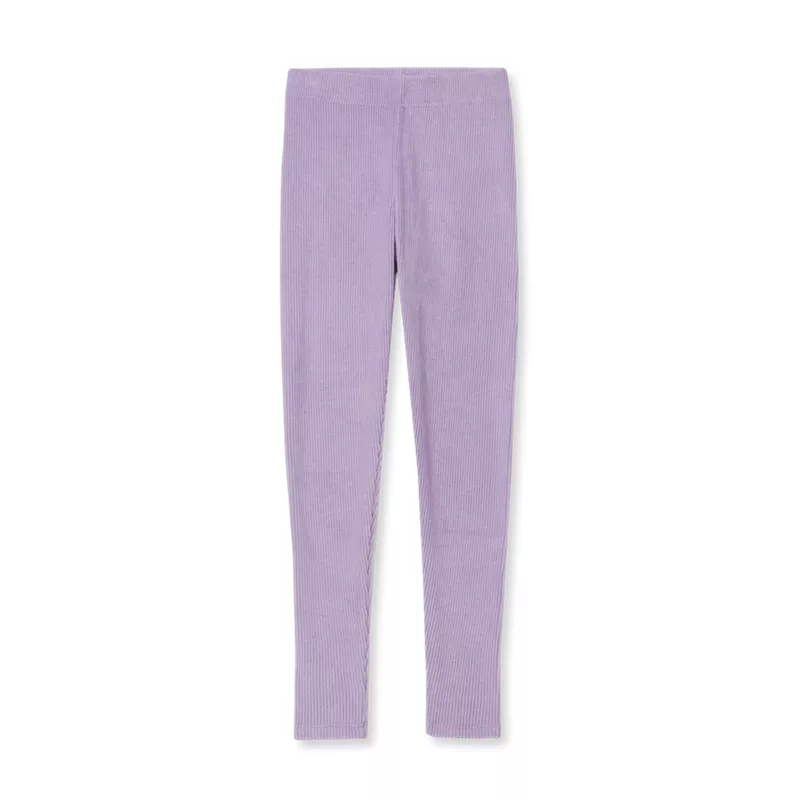 Girls Ribbed Knit Leggings, alternative image